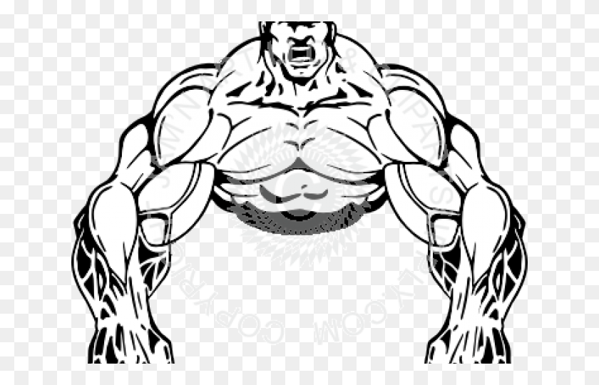 640x480 Bodybuilding Clipart Muscle Man Bodybuilder Clipart, Statue, Sculpture HD PNG Download