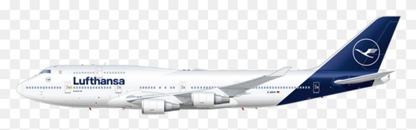 956x249 Боинг 747400 A321 Lufthansa В Новой Ливрее, Самолет, Самолет, Автомобиль Hd Png Скачать
