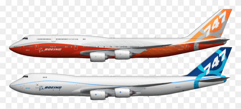 975x402 Boeing 747 8 747, Airplane, Aircraft, Vehicle HD PNG Download