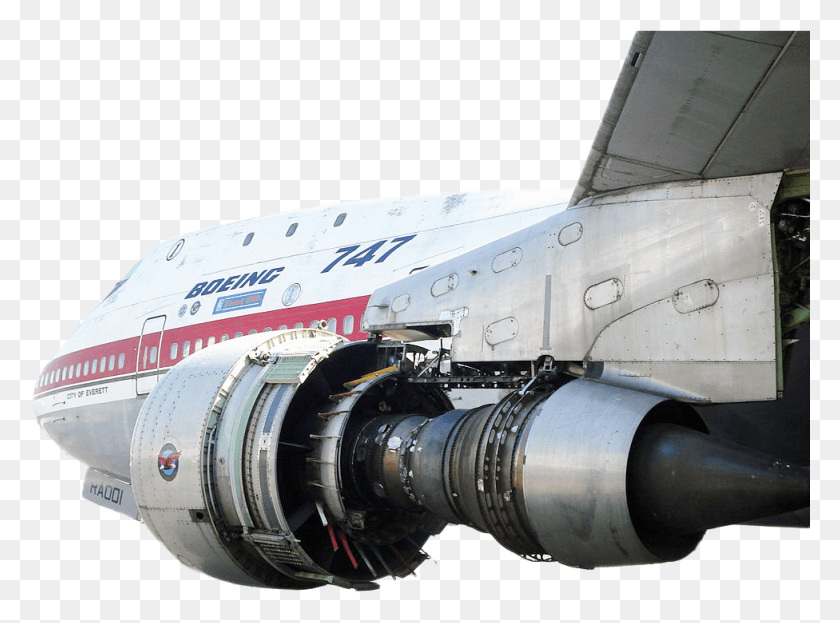 976x705 Descargar Png Boeing 747 Jet Engine Batería De Avión, Cámara, Electrónica, Tren Hd Png