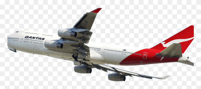 875x353 Boeing Soars Ahead With Record Number Of Deliveries Qantas 747, Airplane, Aircraft, Vehicle HD PNG Download