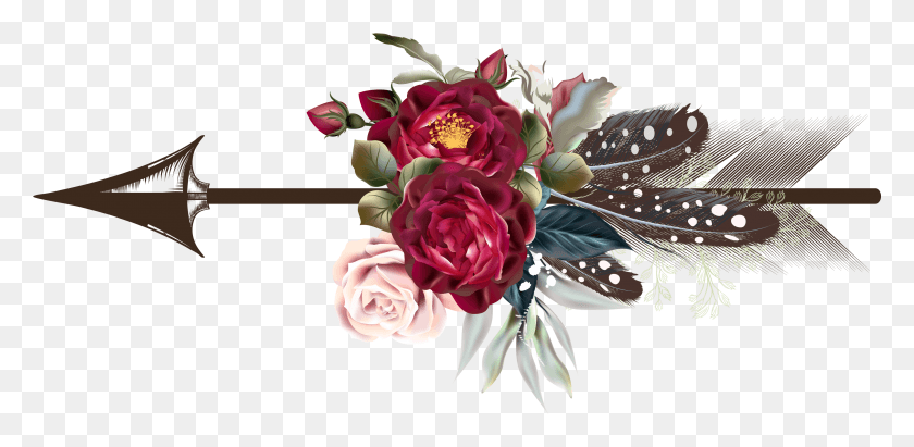 3199x1441 Descargar Png / Boho Rosas, Gráficos, Diseño Floral Hd Png