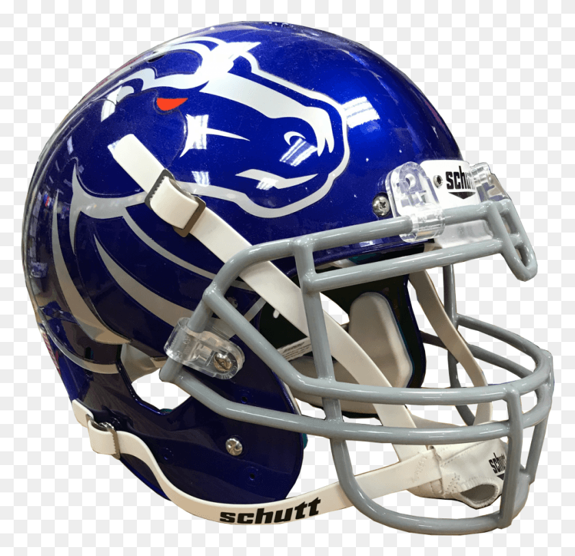 941x909 Boise State Broncos Authentic Helmet Face Mask, Clothing, Apparel, Football HD PNG Download