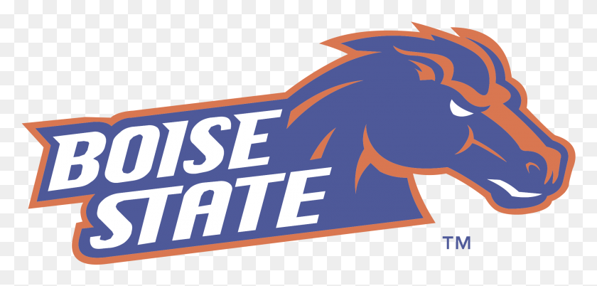 2191x961 Boise State Broncos Logo Transparent Boise State Vector Logo, Label, Text, Animal HD PNG Download