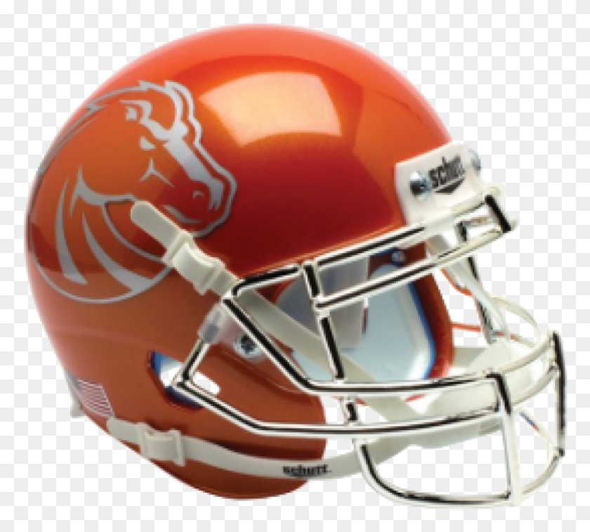 931x832 Boise State Broncos Orange Mini Helmet Football Helmet, Clothing, Apparel, American Football HD PNG Download