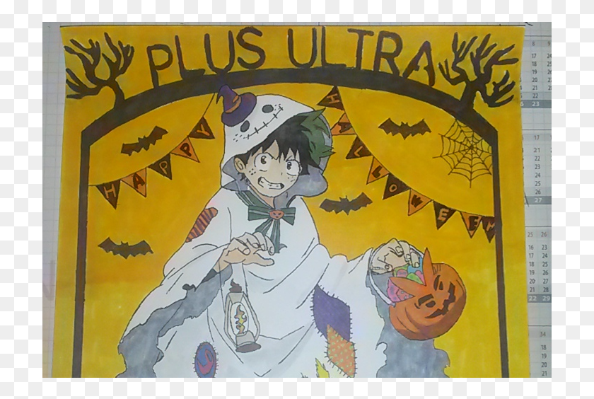 721x504 Boku No Hero Academia Halloweenfsdafasdfasdf Cartoon, Poster, Advertisement, Person HD PNG Download