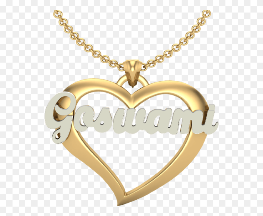 559x630 Bold Heart Styled Personalized Bling Name Necklace Vivienne Westwood Mayfair Necklace, Jewelry, Accessories, Accessory HD PNG Download