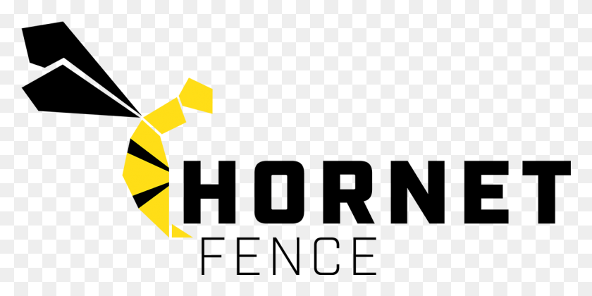 1181x546 Bold Modern Fencing Logo Design For Hornet Fence Graphic Design, Symbol, Light, Text HD PNG Download