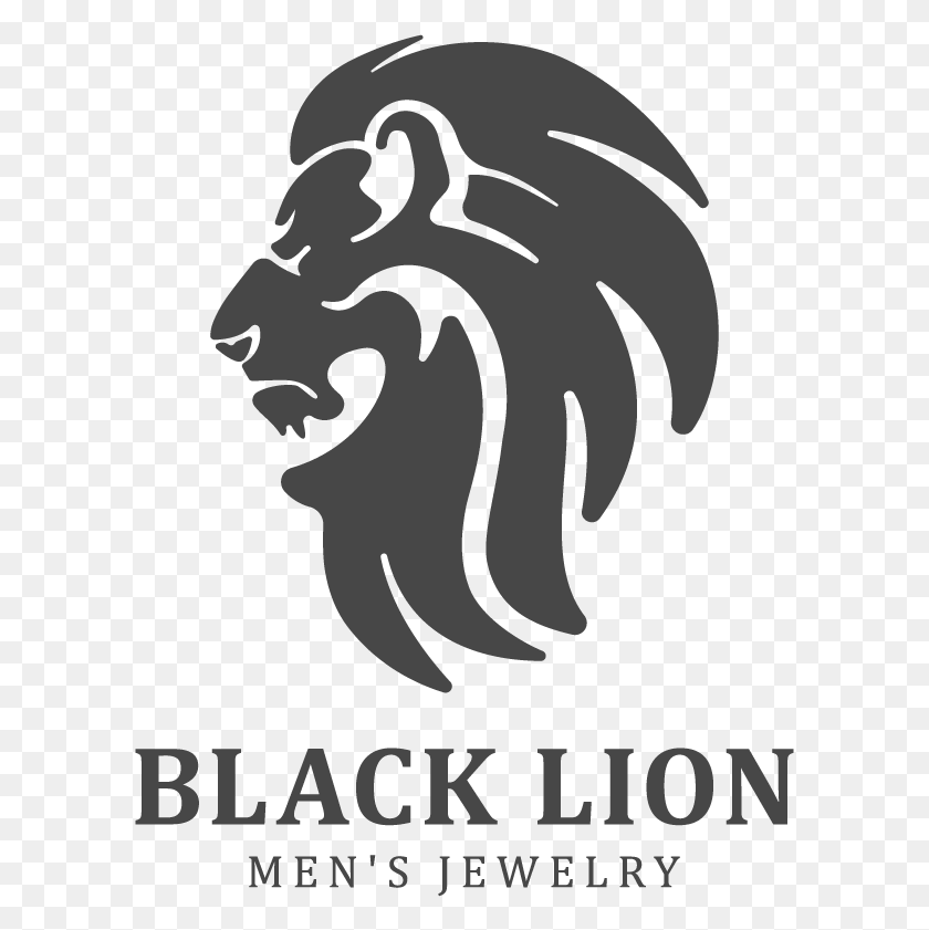 597x781 Bold Modern Jewelry Logo Design For Black Lion In Poster, Advertisement, Text, Plant HD PNG Download