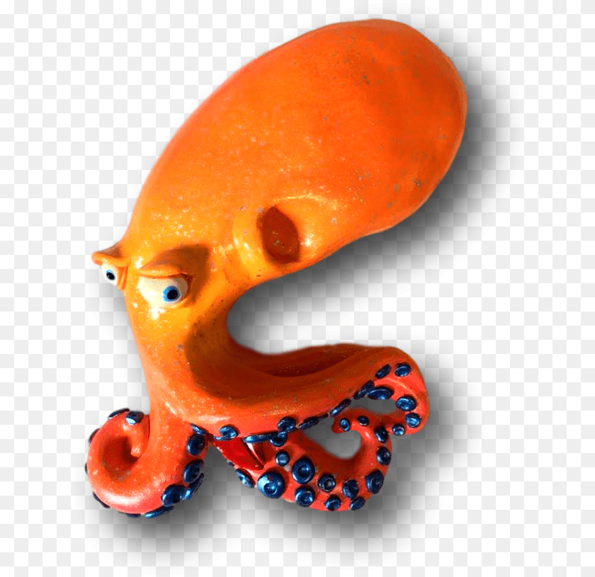 641x815 Bold Orange Bernie Octopus Fish With Attitude Octopus, Animal, Sea Life, Invertebrate Clipart PNG