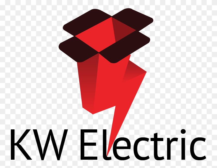757x588 Bold Serious Electrical Logo Design For Kw Electric Graphic Design, Origami, Paper HD PNG Download