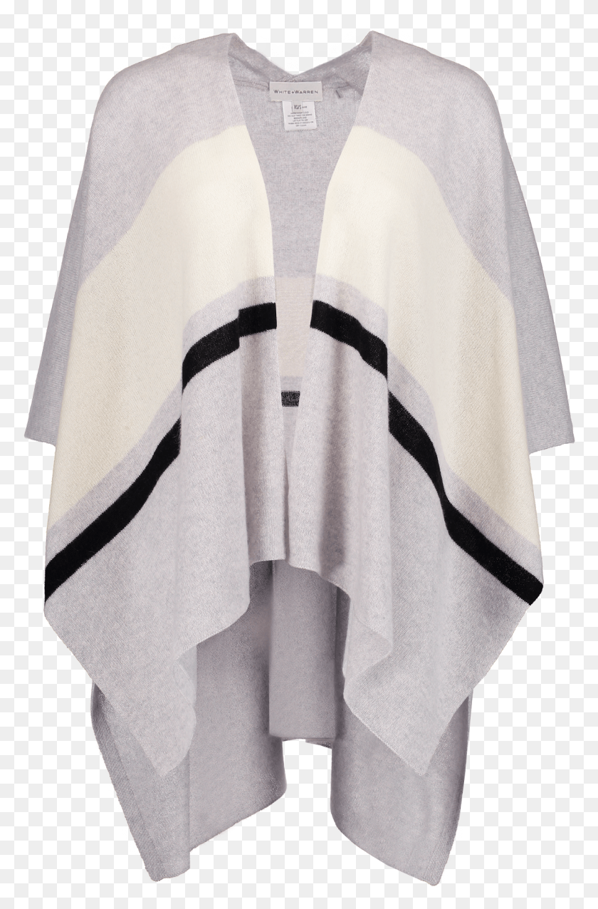 1120x1747 Bold Stripe Poncho Cardigan, Clothing, Apparel, Cloak HD PNG Download