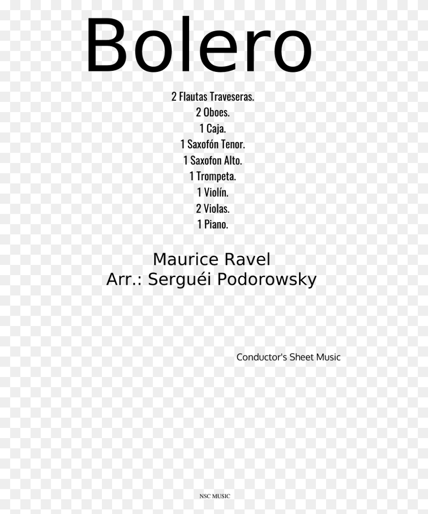 498x949 Bolero Sheet Music For Flute Violin Piano Oboe Parallel, Gray, World Of Warcraft HD PNG Download