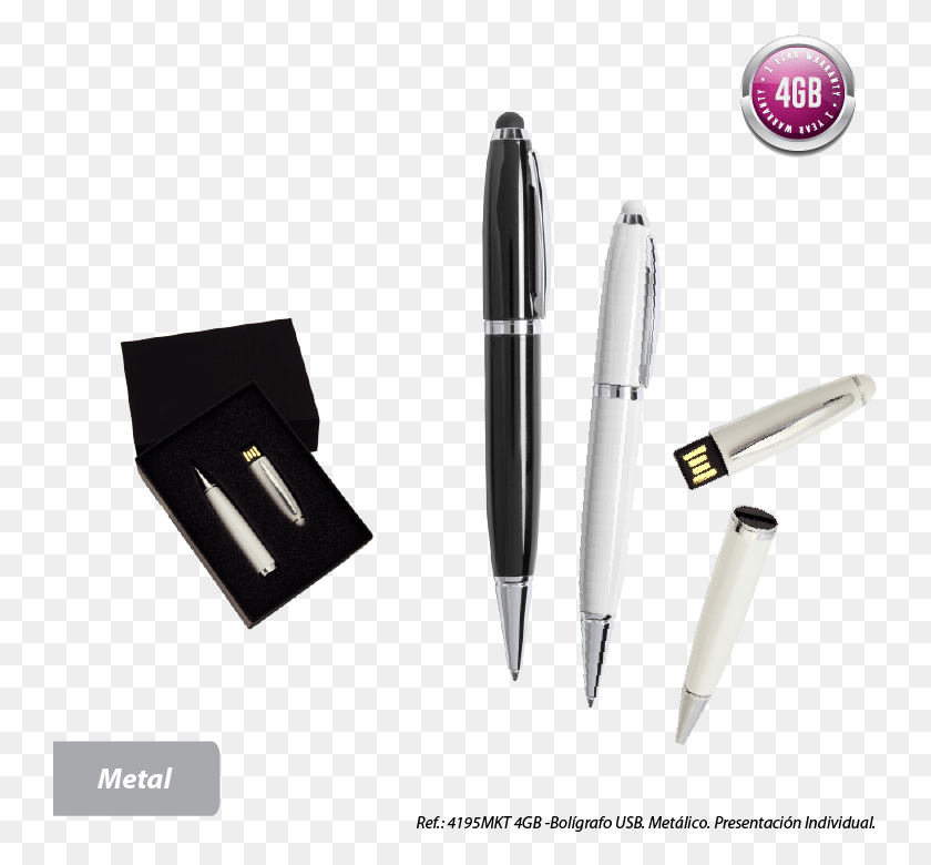 745x720 Bolgrafo Usb 4gb Plastic, Pen, Fountain Pen HD PNG Download