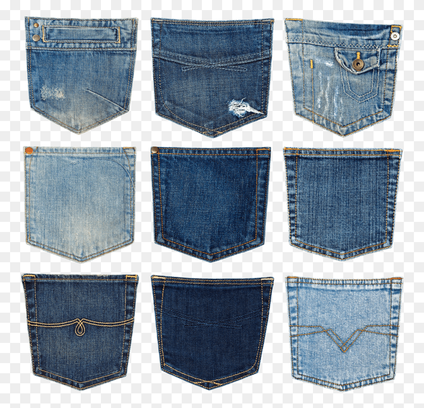 760x749 Bolso Jeans Jeans Back Pocket Pattern, Pants, Clothing, Apparel HD PNG Download