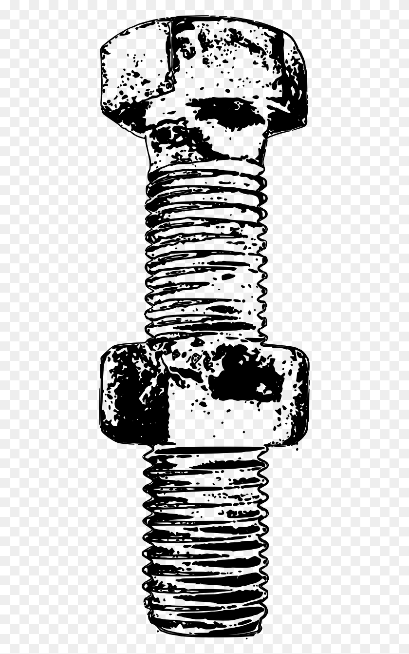 439x1281 Bolt Nut Screw Free Picture Free Nuts And Bolts Clipart, Gray, World Of Warcraft HD PNG Download