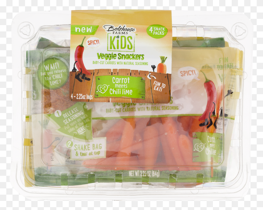 1799x1406 Bolthouse Farms Kids Veggie Snackers Spicy Carrot Meets Baby Carrot HD PNG Download