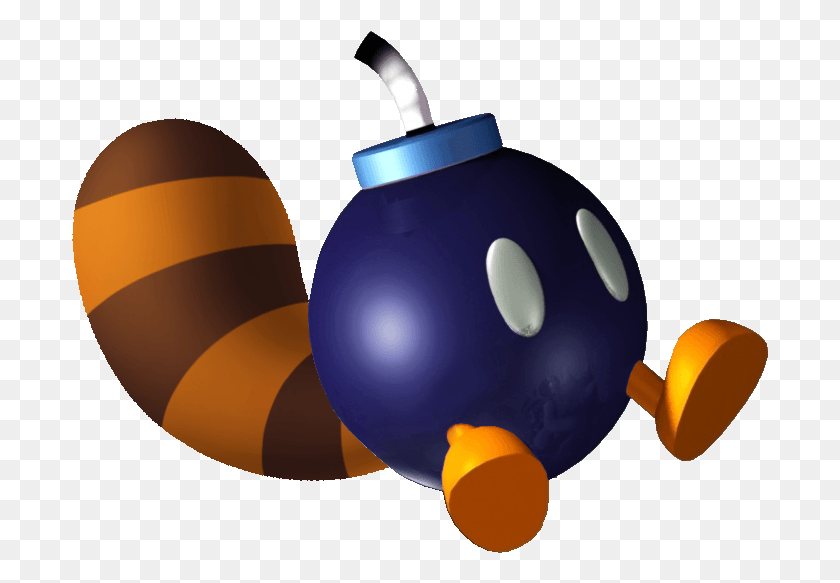 697x523 Bomb Clipart Video Game Tail Bob Omb Mario, Lamp, Animal, Balloon HD PNG Download