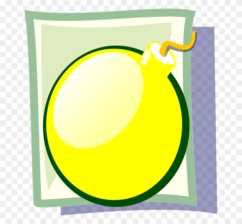 668x720 Bomb Explosive Yellow Fuse Weapon Round Boom Bomb, Plant, Apricot, Fruit HD PNG Download