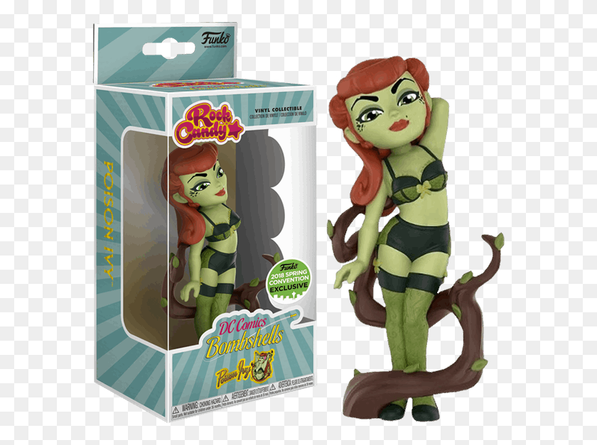 581x567 Bombshells Poison Ivy Eccc18 Exclusive Rock Candy Figure Dc Bombshells Rock Candy, Figurine, Toy, Sweets HD PNG Download