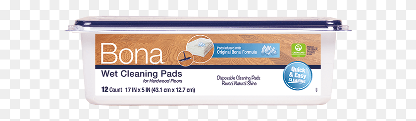 582x184 Bona Hardwood Floor Wet Cleaning Pads Box, Label, Text, Paper HD PNG Download