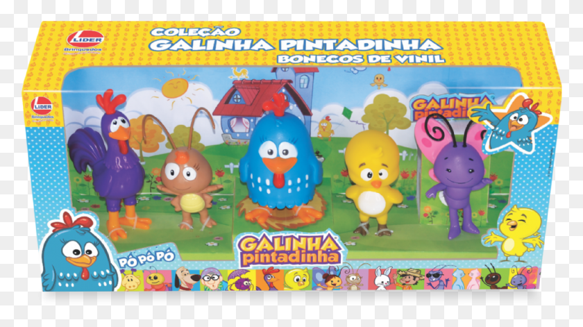 1000x527 Descargar Png Bonecos De Vinil Turma Da Galinha Pintadinha Brinquedo, Toy, Jigsaw Puzzle, Game Hd Png
