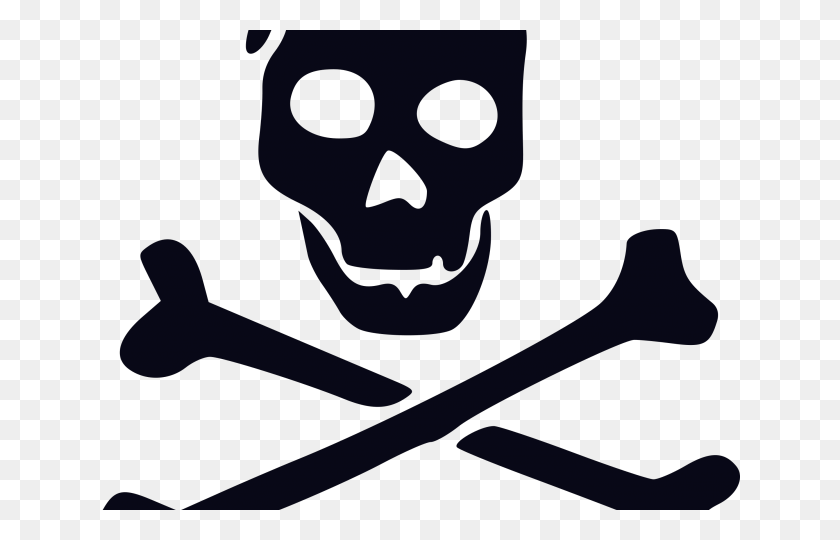 640x480 Bones Clipart Single Pirate Flag Decal, Tool, Ninja, Cutlery HD PNG Download