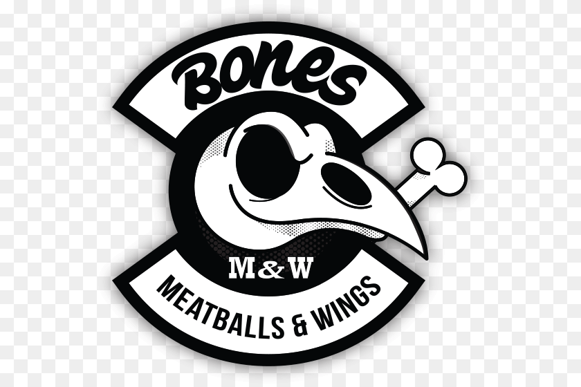 568x560 Bones Meatballs Amp Wings Bones Colima, Logo, Badge, Symbol, Disk PNG