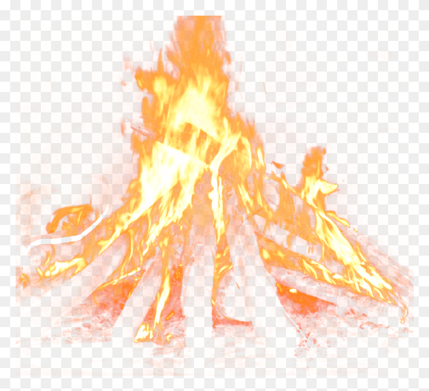 1182x1069 Bonfire Image Background Animaciya Plamya, Fire, Flame, Nature HD PNG Download