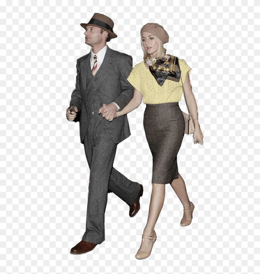 478x825 Bonnie And Clyde Formal Wear, Clothing, Person, Pants HD PNG Download