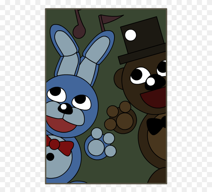 488x699 Bonnie N Freddy By Five Nights At Freddy39s, Graphics, Angry Birds HD PNG Download