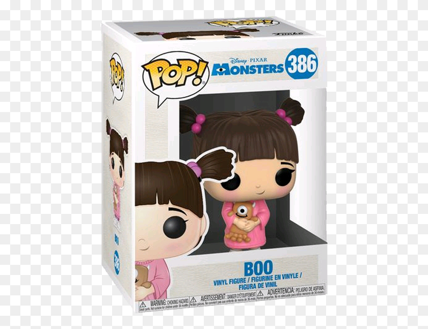 447x586 Boo Pop Виниловая Фигура Funko Pop Boo Monsters Inc, Игрушка, Плюш, Текст, Hd Png Скачать