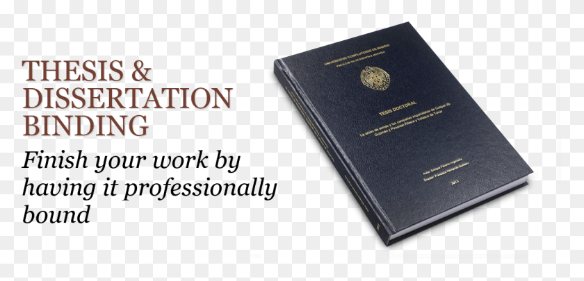 1083x480 Book Binding For Thesis, Text, Passport, Id Cards HD PNG Download