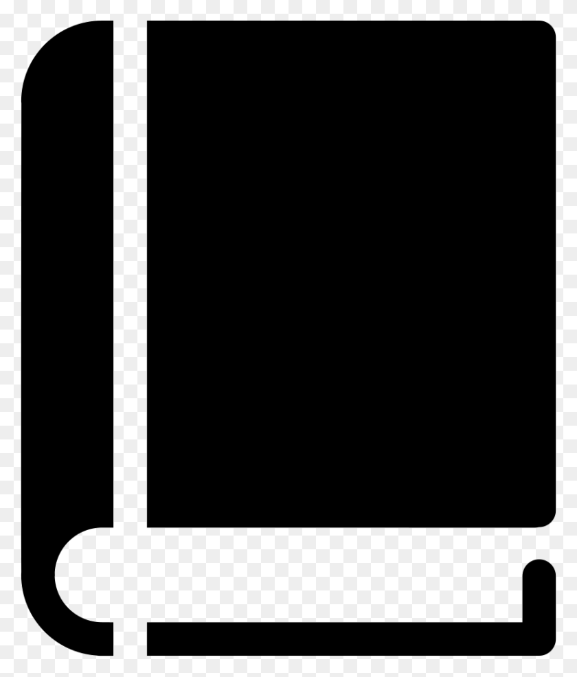 826x981 Book Closed With Black Cover Comments Book Icon Svg, Phone, Electronics, Mobile Phone HD PNG Download