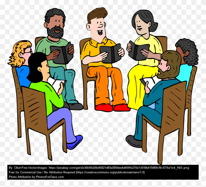 872x788 Book Club Practice Religious Group Clip Art, Person, Human, People HD PNG Download