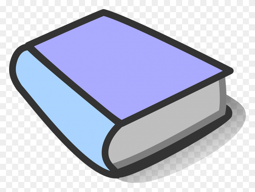 1280x941 Book Purple Blue Closed Thick Image Yellow Book Clipart, Computer, Electronics, Hardware HD PNG Download