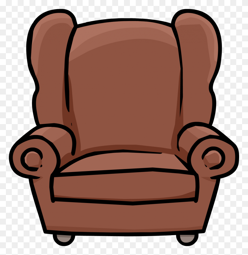 1681x1732 Book Room Arm Chair Club Penguin Chair, Furniture, Armchair, Cushion HD PNG Download