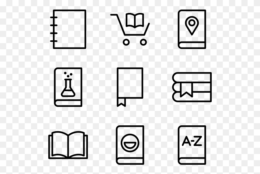 529x505 Book Wireframe Icons, Gray, World Of Warcraft HD PNG Download