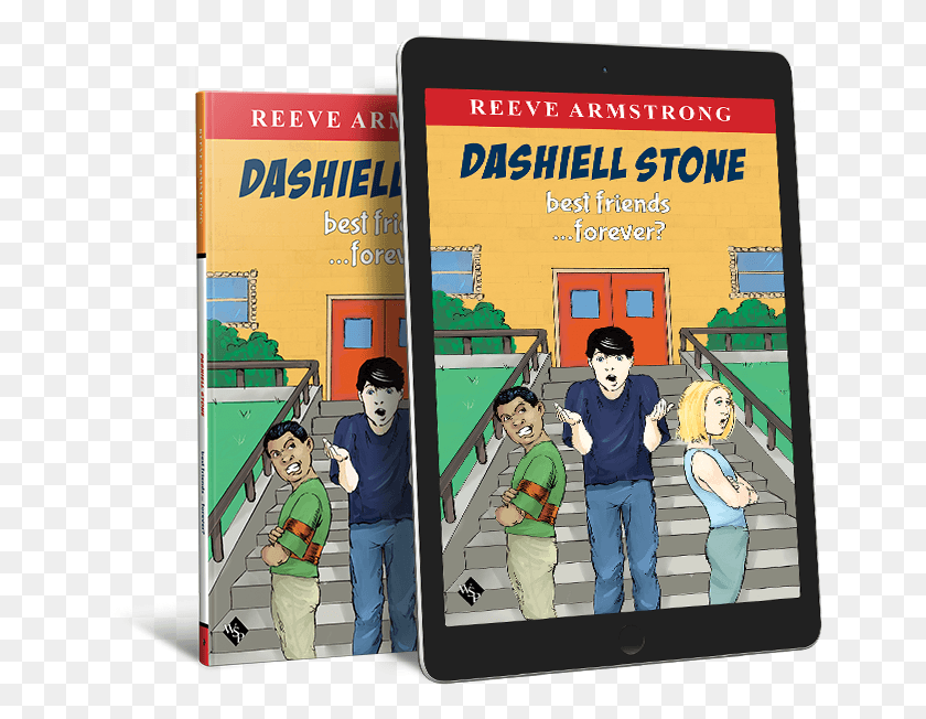 Bookandtablet Facingright Building Flyer, Person, Human, Book HD PNG Download