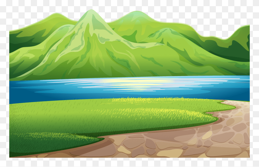 1280x790 Books Clipart Mountain Green Mountain Background Clipart, Nature, Outdoors, Landscape HD PNG Download