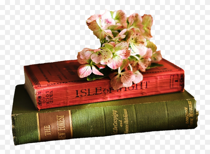 757x557 Booksbook Stackdeco Book Flower Wallpaper Iphone, Plant, Box, Blossom HD PNG Download