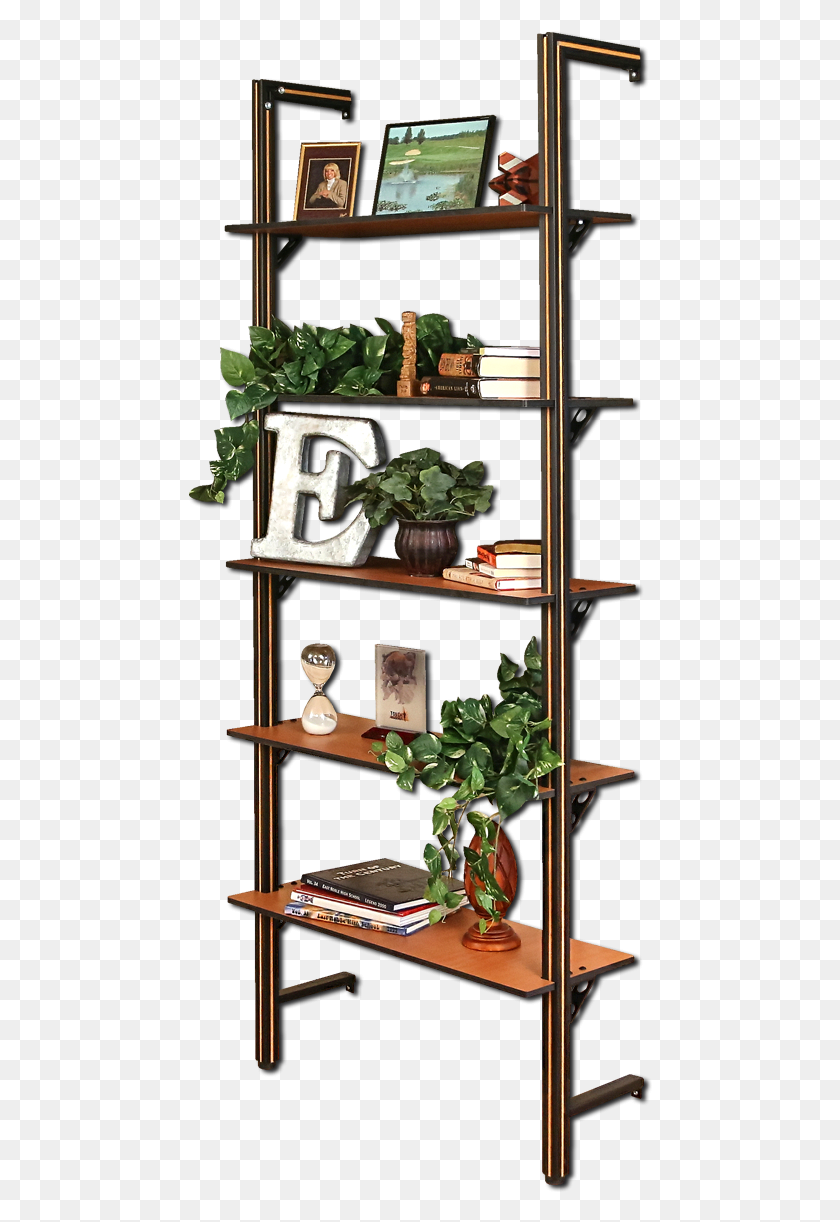 464x1162 Bookshelf Clip Shelf Bracket Shelf, Furniture, Plant, Interior Design HD PNG Download