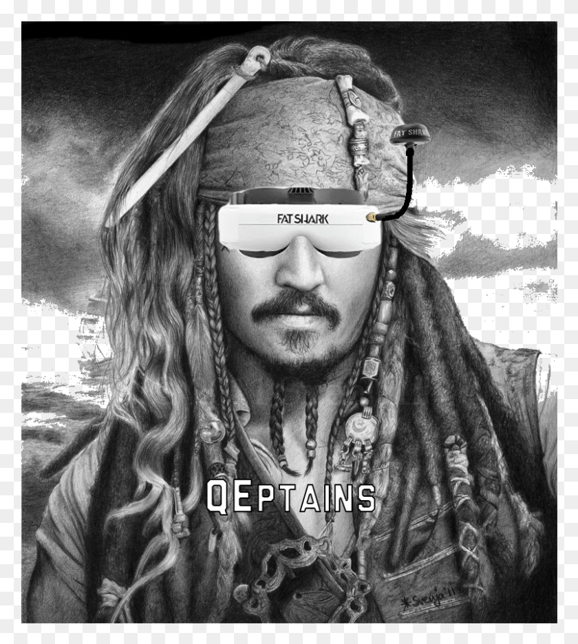 801x900 Boom Boom Shake The Room Introducing Team Qeptains Jack Sparrow, Face, Person, Human HD PNG Download