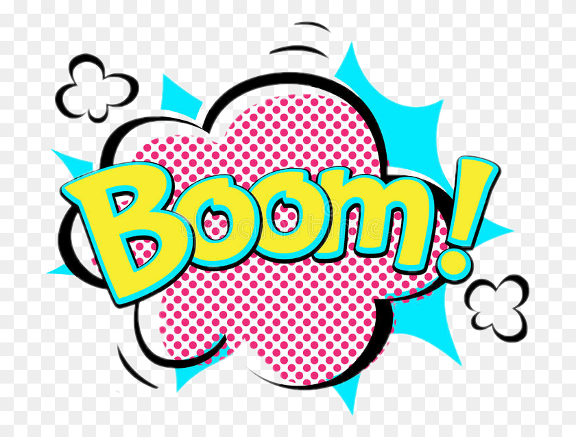 707x578 Boom Comic Speechbubble Emoji Words Speech Bubble Boom, Graphics, Text HD PNG Download