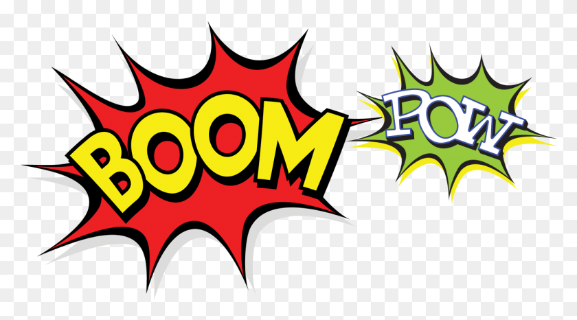 1281x667 Boom Pow Boom Pow, Batman Logo, Symbol, Poster HD PNG Download