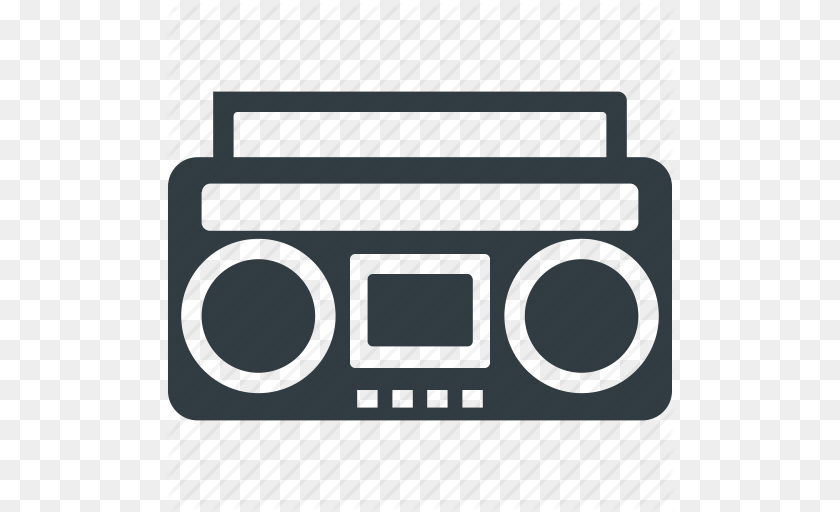 512x512 Boombox Cassette Player Cassette Recorder Radio Stereo Stereo Icon, Electronics, Gate, Cassette Player Clipart PNG