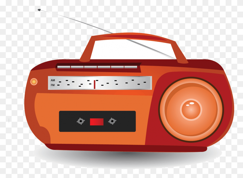 1374x977 Boombox Radio Cartoon Radio Cartoon, Electronics, Stereo HD PNG Download