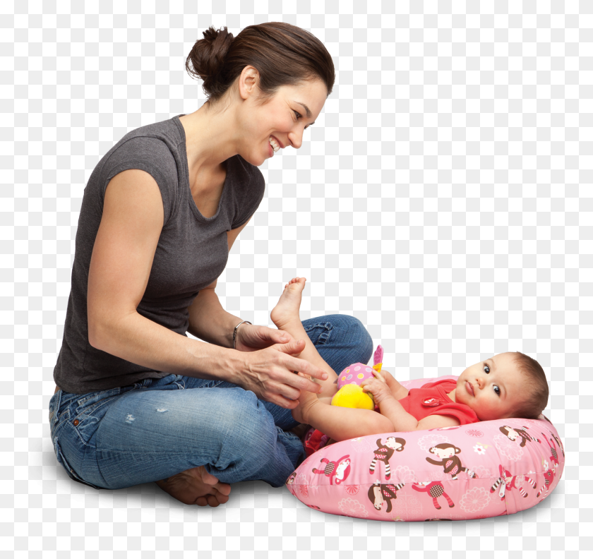 1352x1270 Boppy Delivers Telugu Mother, Baby, Person, Human HD PNG Download