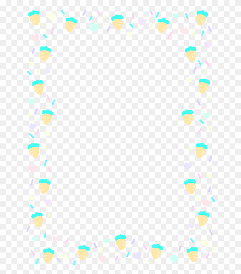 656x895 Border Carrot Carrots Cute Kawaii Easter Frame, Paper, Confetti HD PNG Download