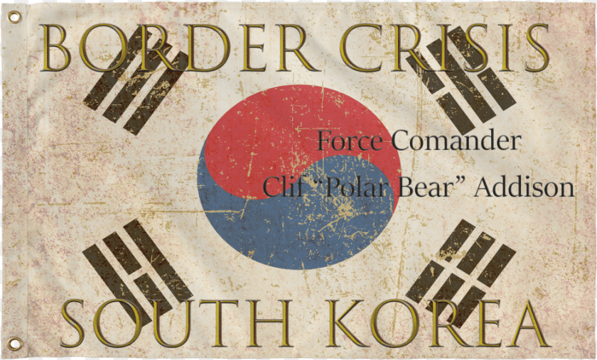 942x569 Border Crisis South Korean Flag South Korea Flag, Advertisement, Logo, Text, Poster Transparent PNG